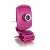 WebCam Multilaser Plug Play Pink - WC048