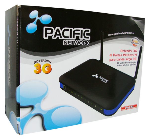 Roteador 3G - PN-R3G    O Roteador PN-R3G da Pacific Network