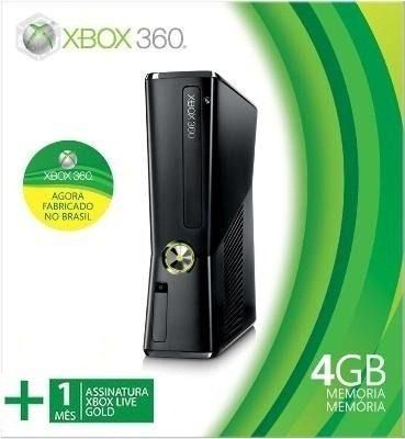 Xbox 360 com 4GB de Memória + Controle sem Fio